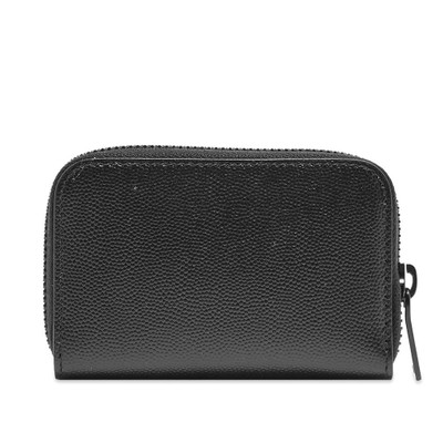 SAINT LAURENT Saint Laurent YSL Metal Logo Zip Wallet outlook