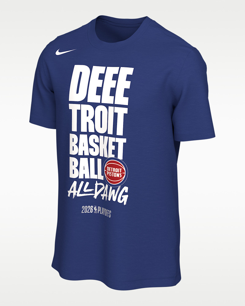Detroit Pistons Men's Nike NBA Basketball T-Shirt 1