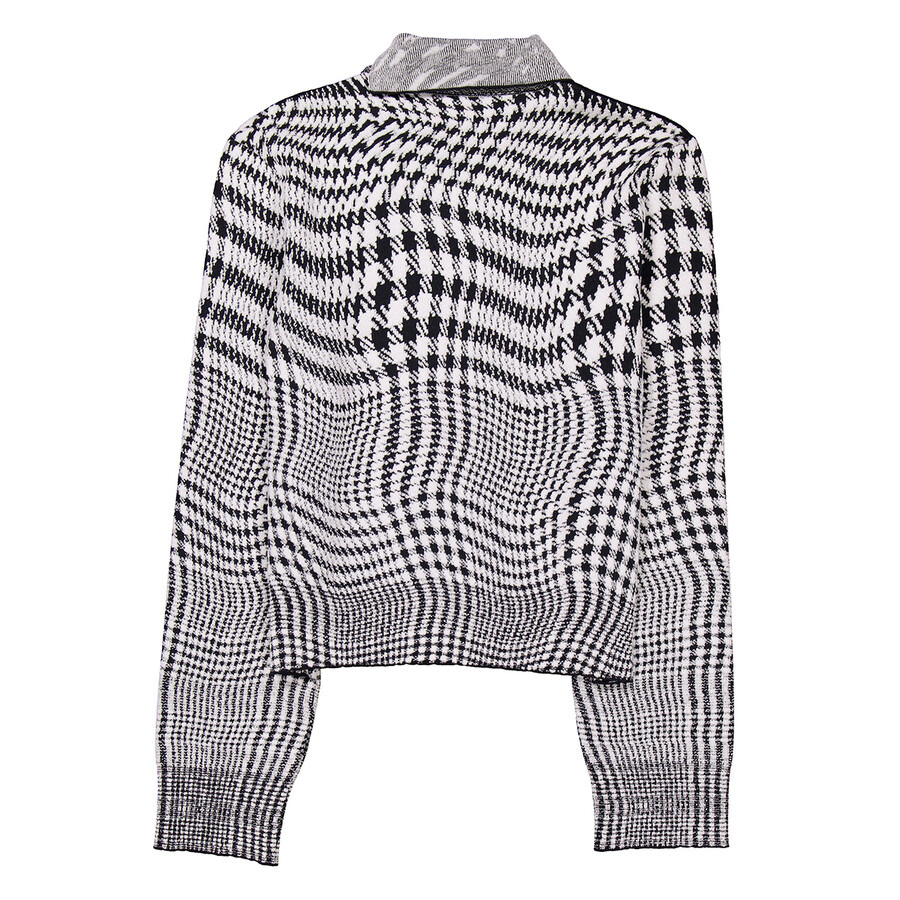Burberry Warped Pattern Print Knitted Sweater - 7