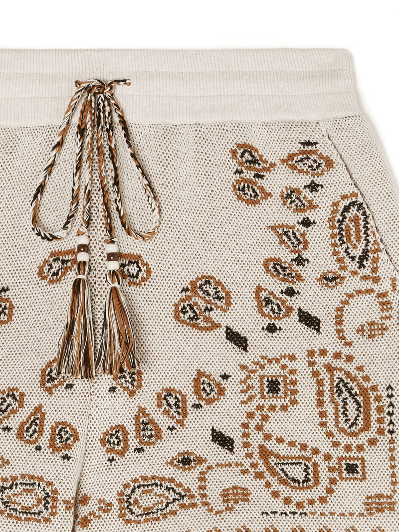 Cotton Piquet Bandana Shorts 8