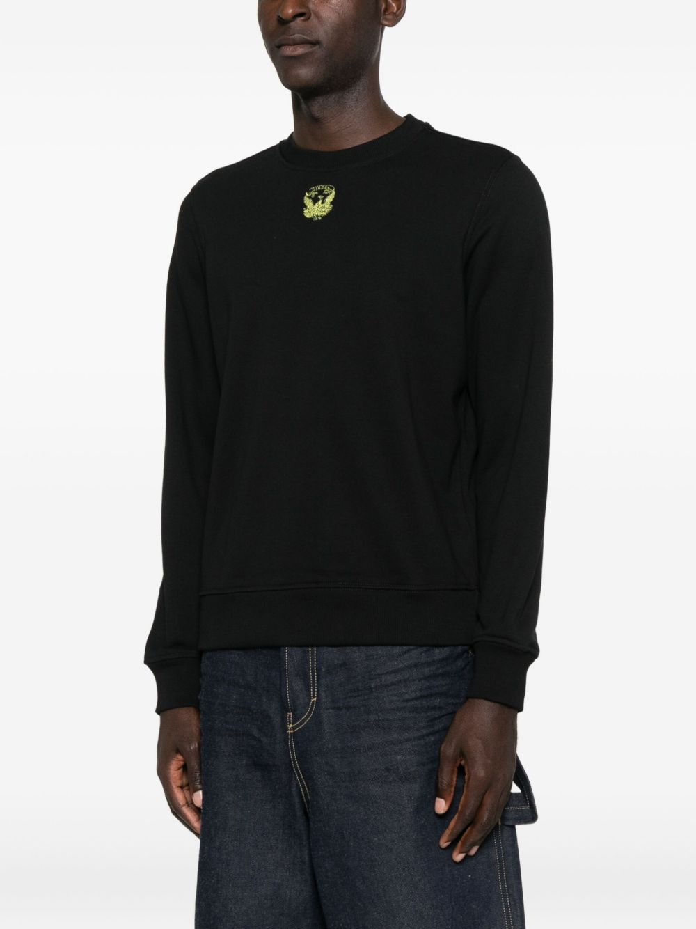 embroidered crew-neck sweatshirt - 3