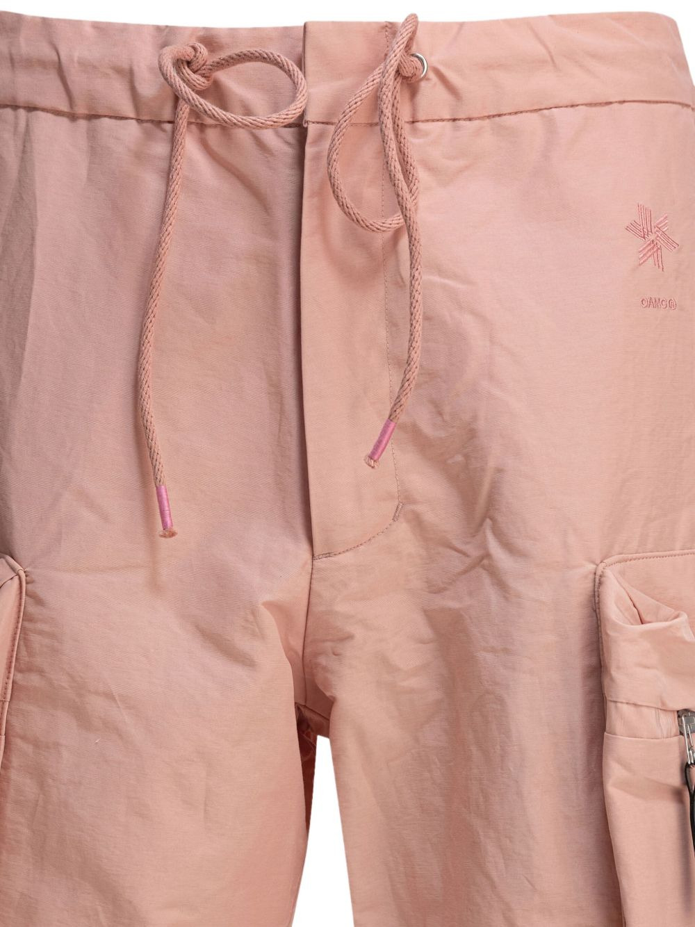 embroidered-logo drawstring shorts - 4