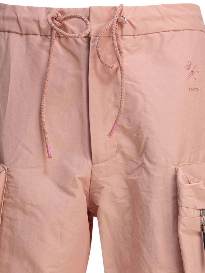 embroidered-logo drawstring shorts 4