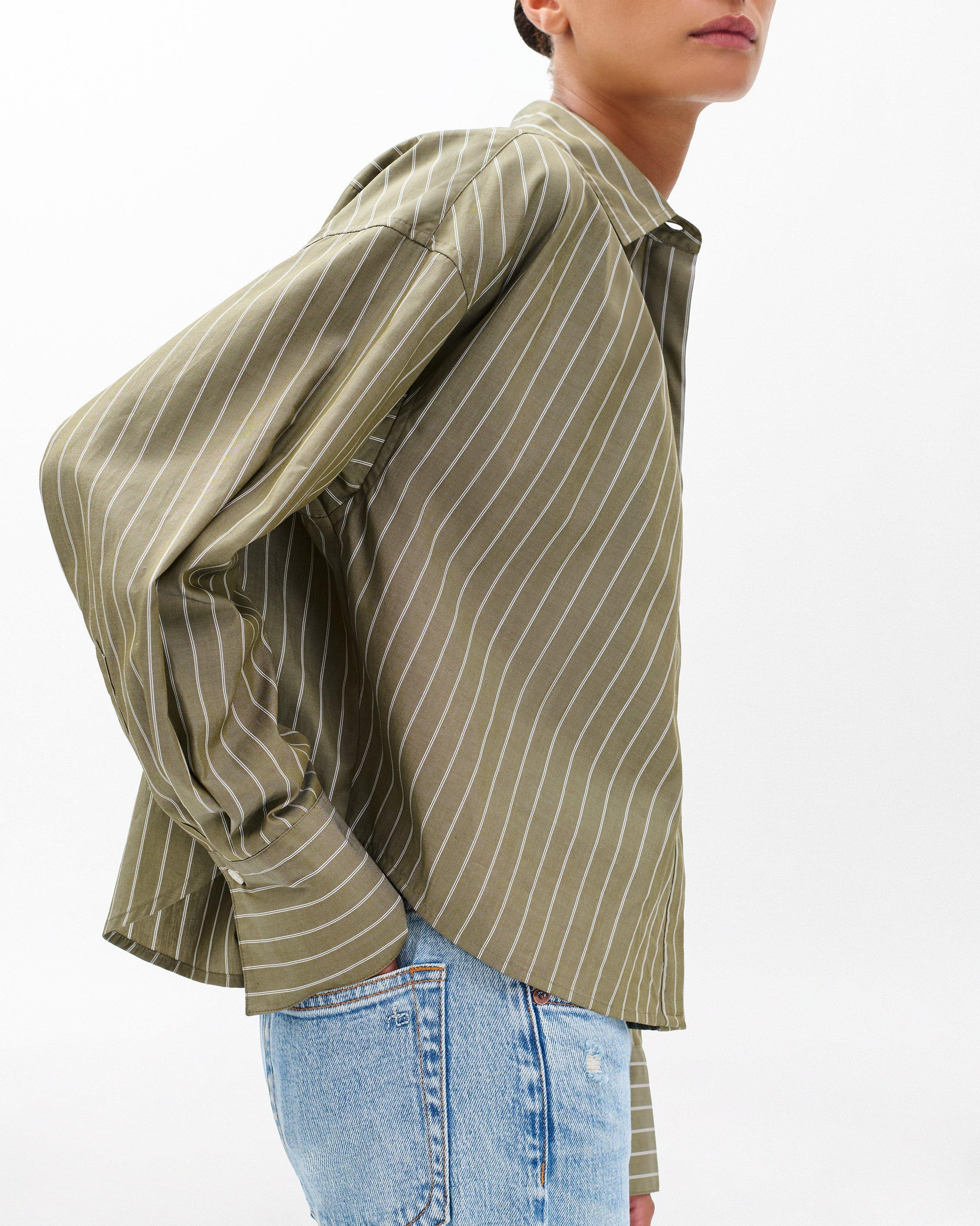 Martha Striped Poplin Shirt - 4