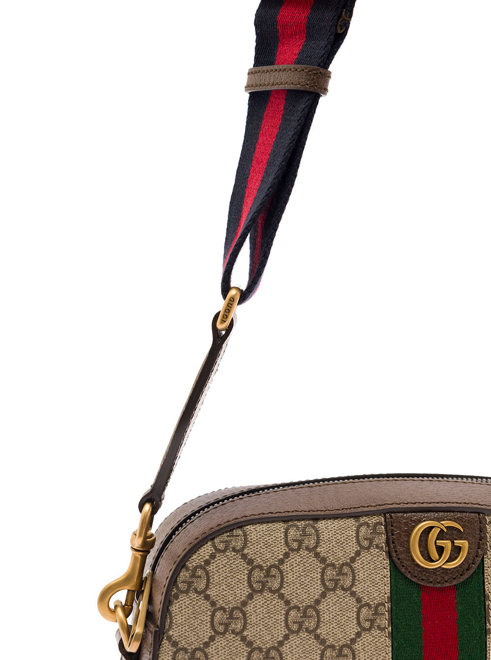 Gucci Men 'Ophidia Gg Small' Beige And Ebony Crossbody Bag With Web Detail In Gg Supreme Canvas Man - 3