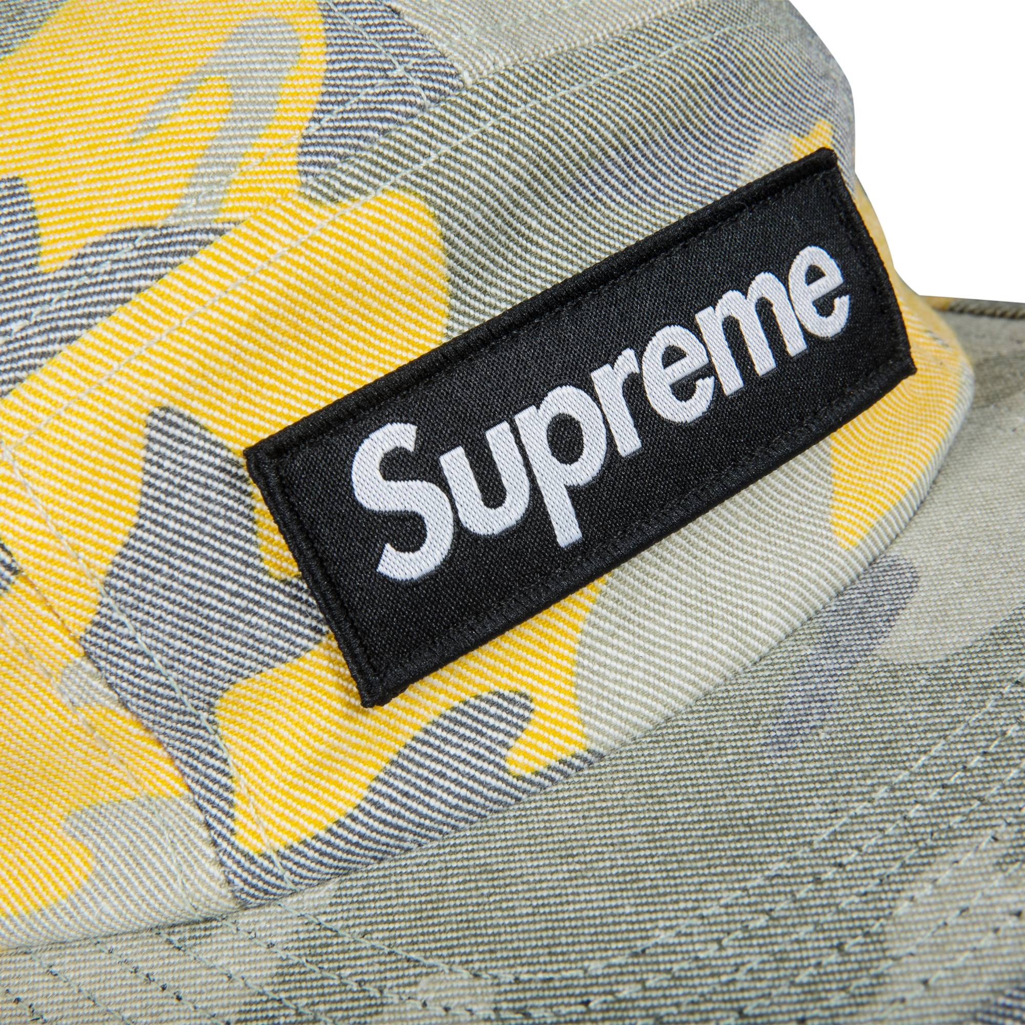 Supreme Washed Out Camo Camp Cap 'Yellow' - 2