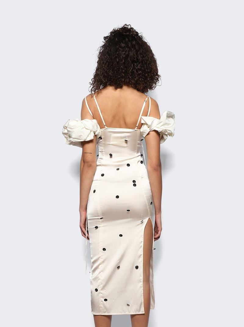 La Robe Choucho Dress Off White And Black Dots 5