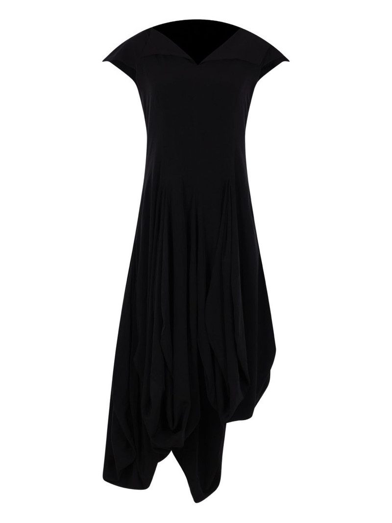 asymmetric-hem dress 1