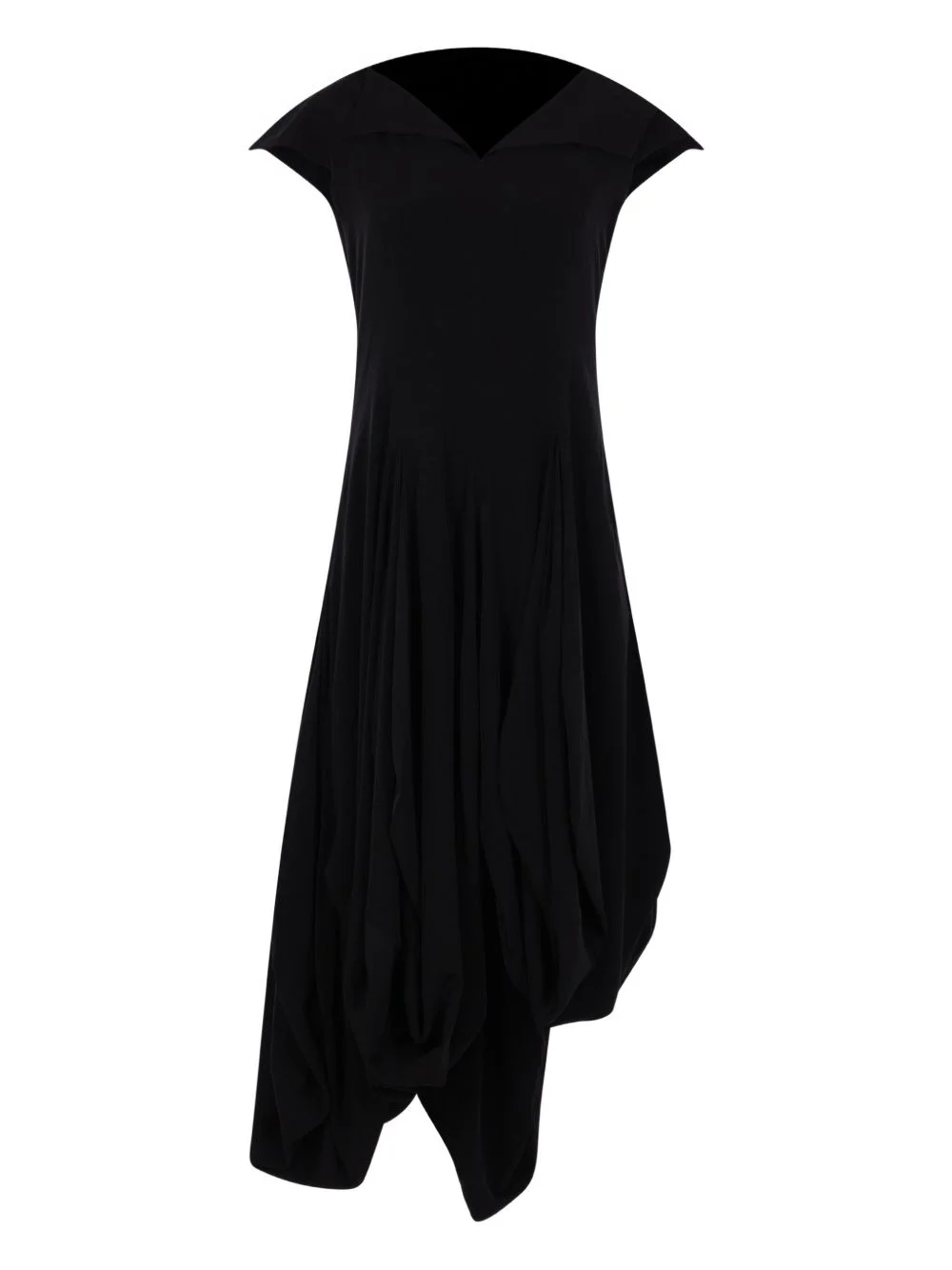 asymmetric-hem dress - 1