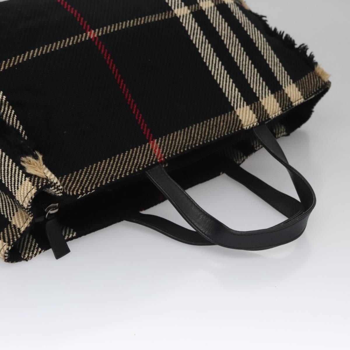 Burberry Nova Check Hand Bag Canvas Black - 6