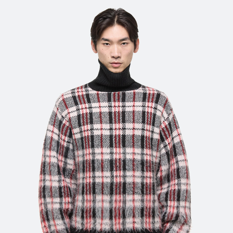 BRUSHED PLAID TURTLENECK SWEATER 10