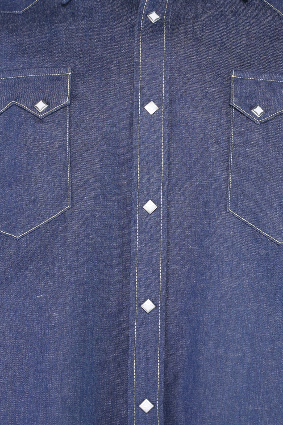 Sawtooth Denim Western Shirt - Indigo - 3