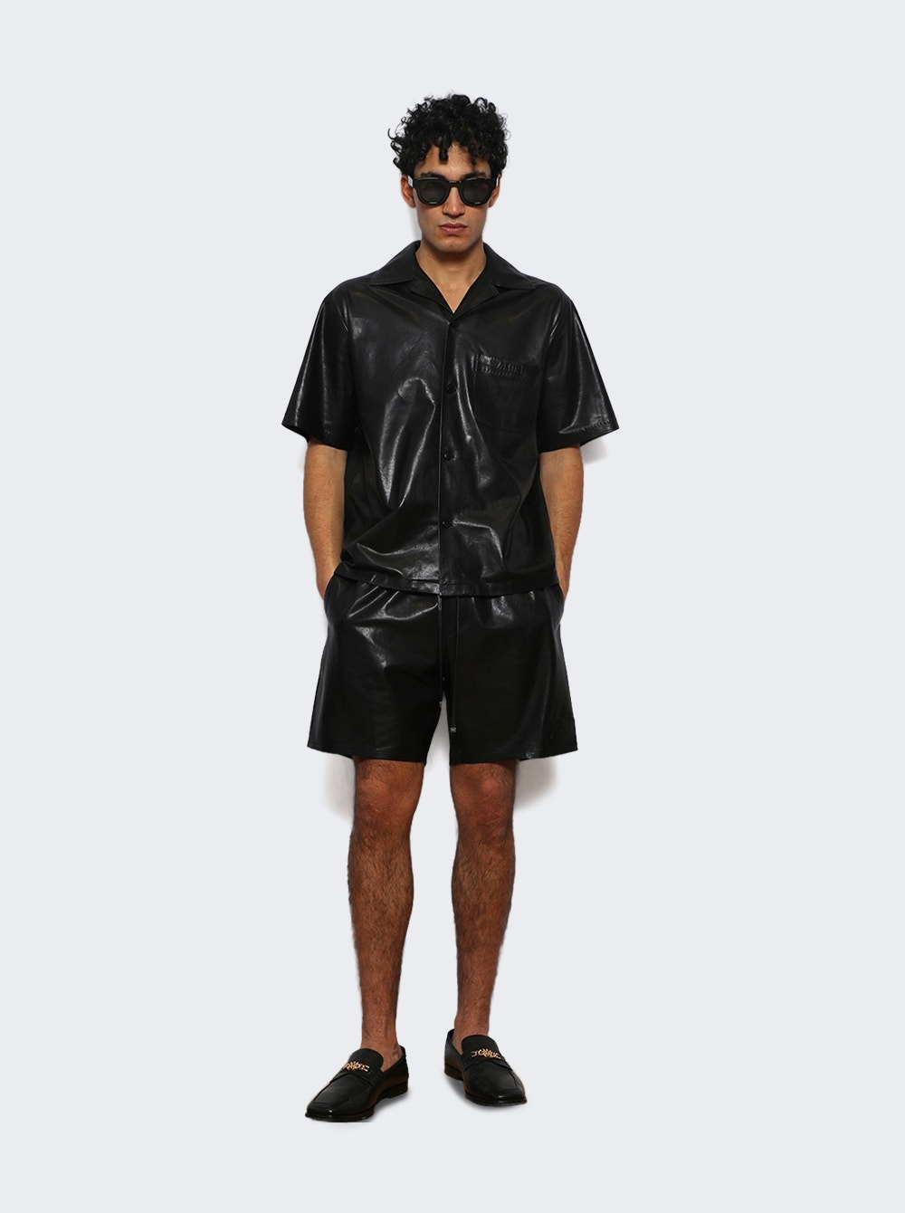 Lightweight Leather Short Black - 5