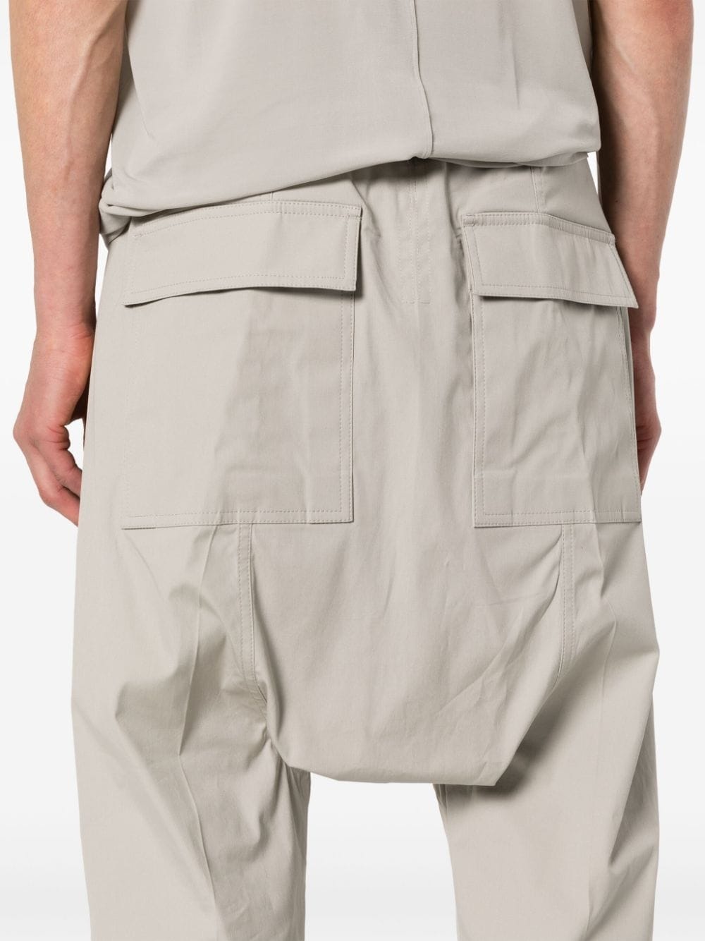 drop-crotch cargo trousers - 5