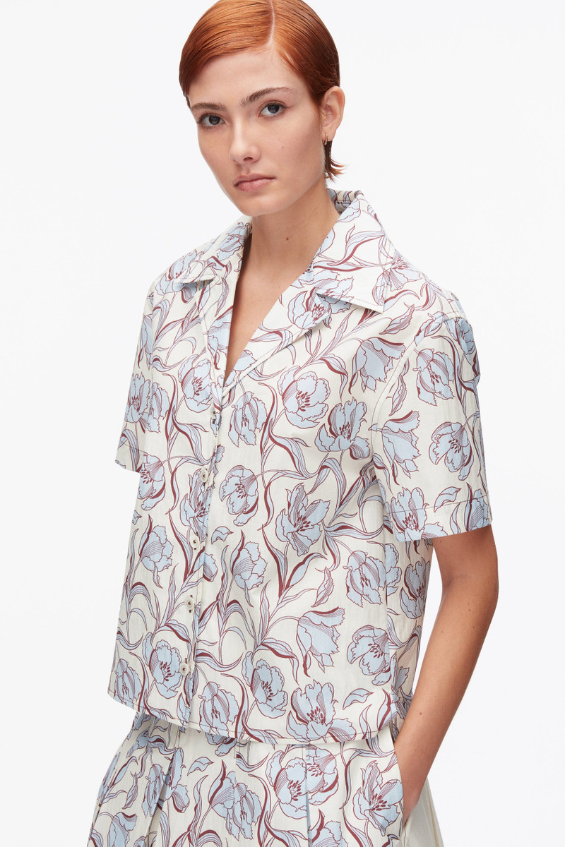 Floral Printed Camp Shirt 6