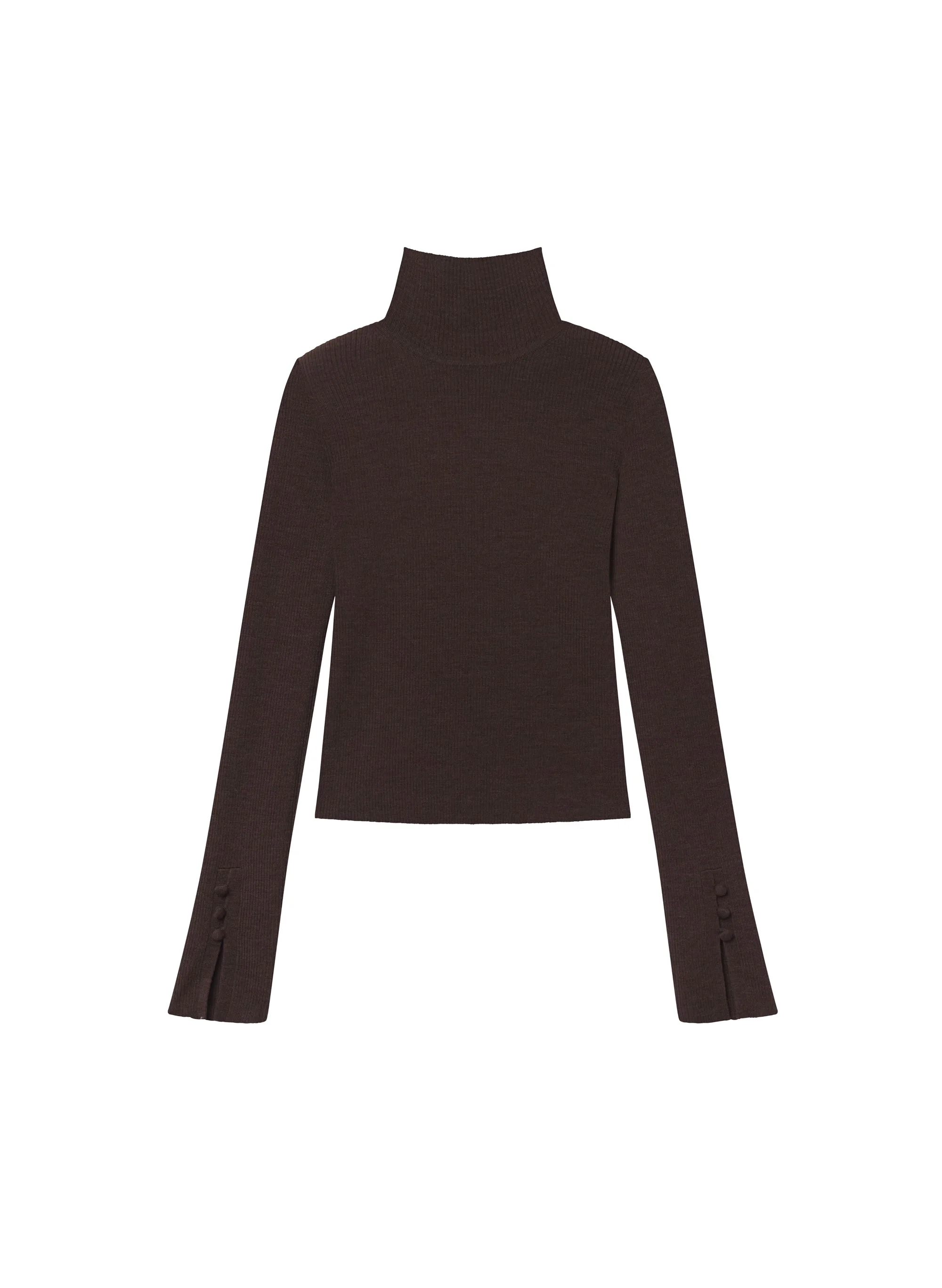 Jett Knit Merino Turtleneck Top - 1