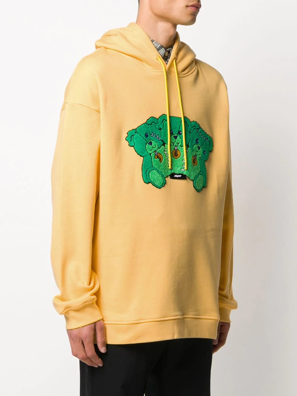 teddy-embroidery hoodie - 3