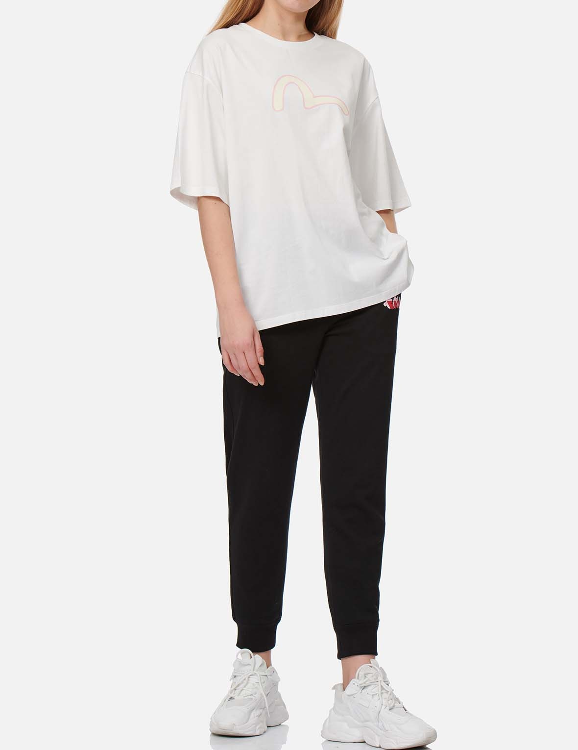 FORTUNE CAT DARUMA DAICOCK PRINT SWEATPANTS - 6