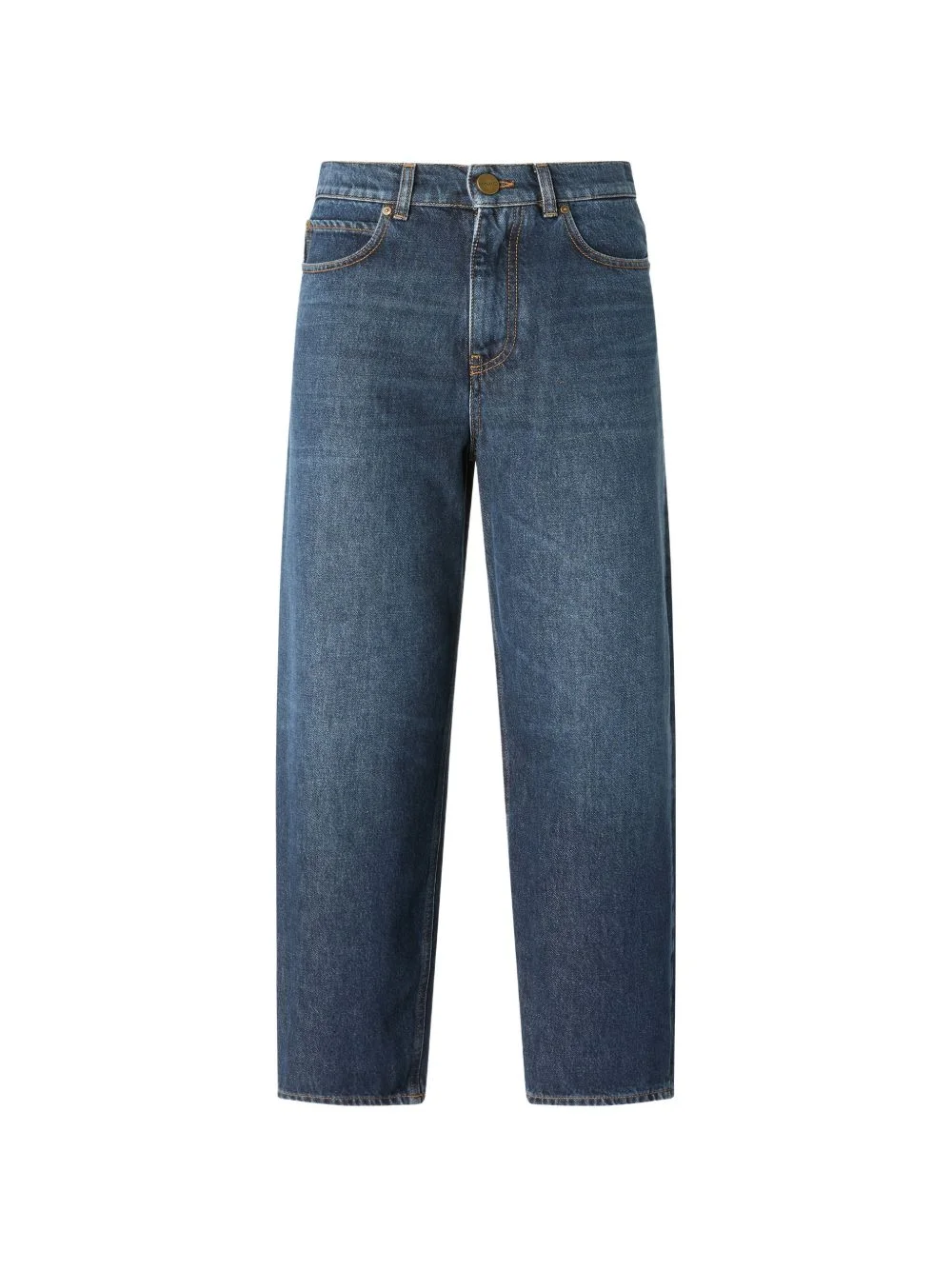 embroidered-logo jeans - 1