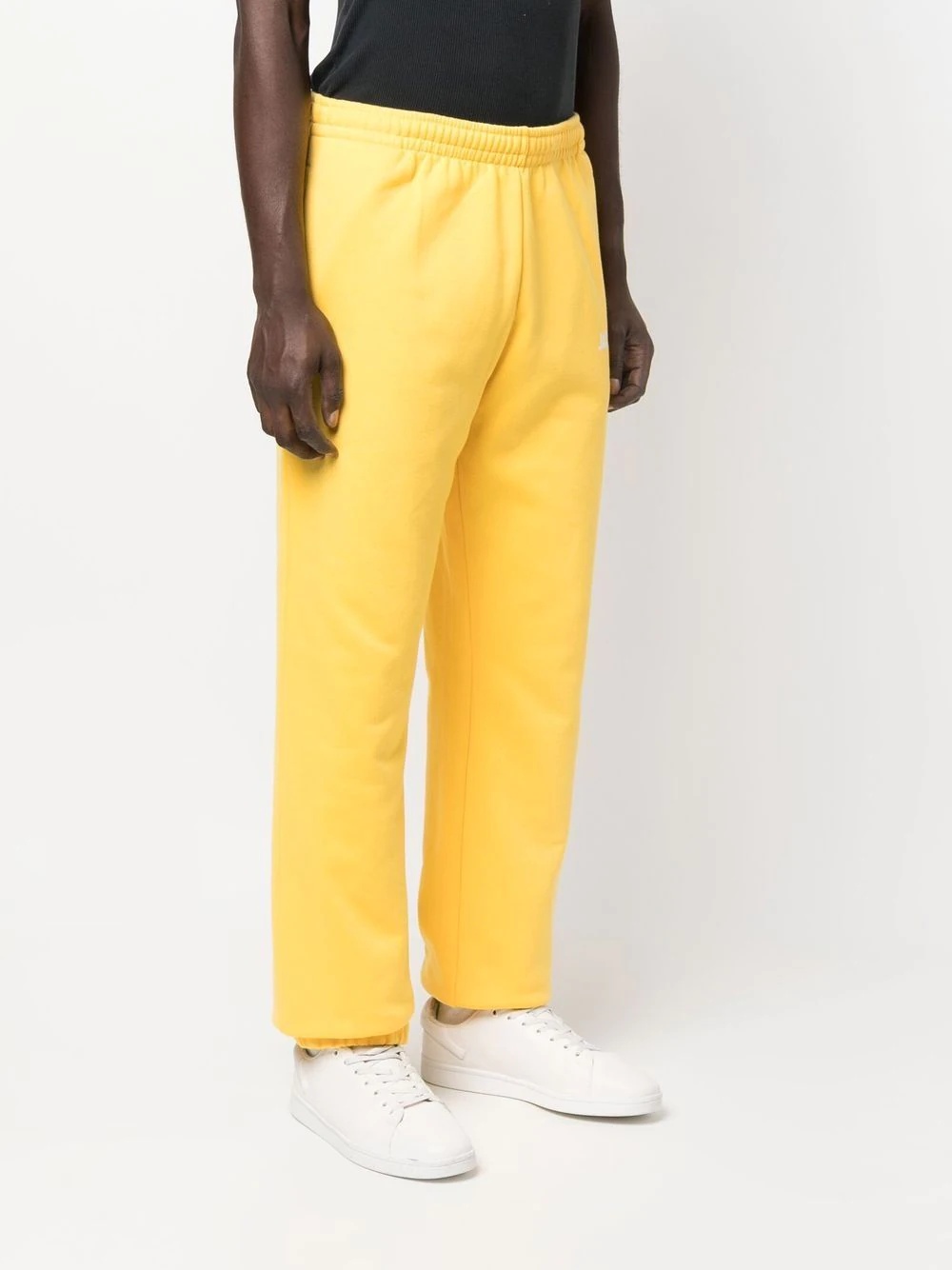 logo-print organic cotton track pants - 3