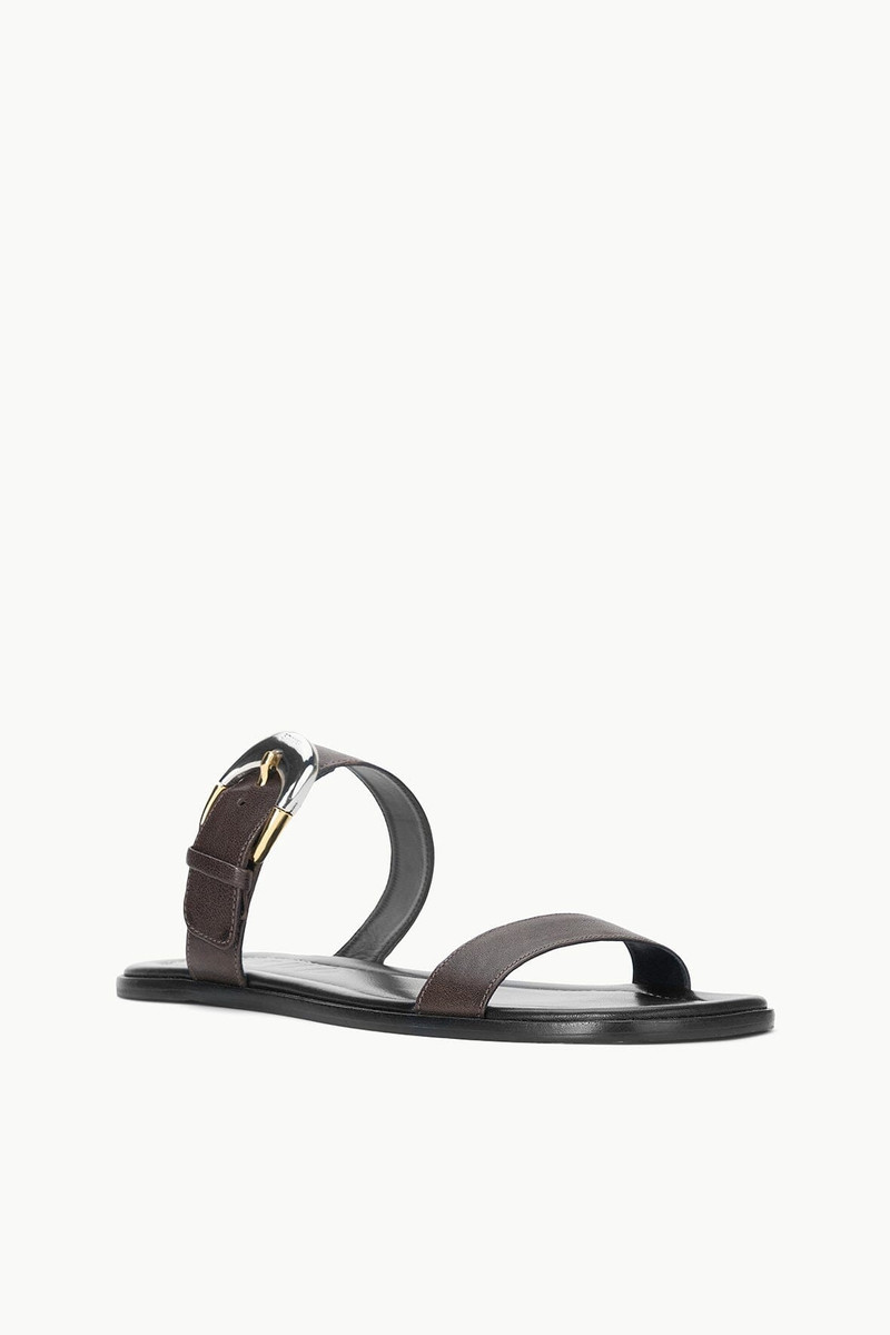 STAUD HARLOW FLAT SANDAL BLACK 4