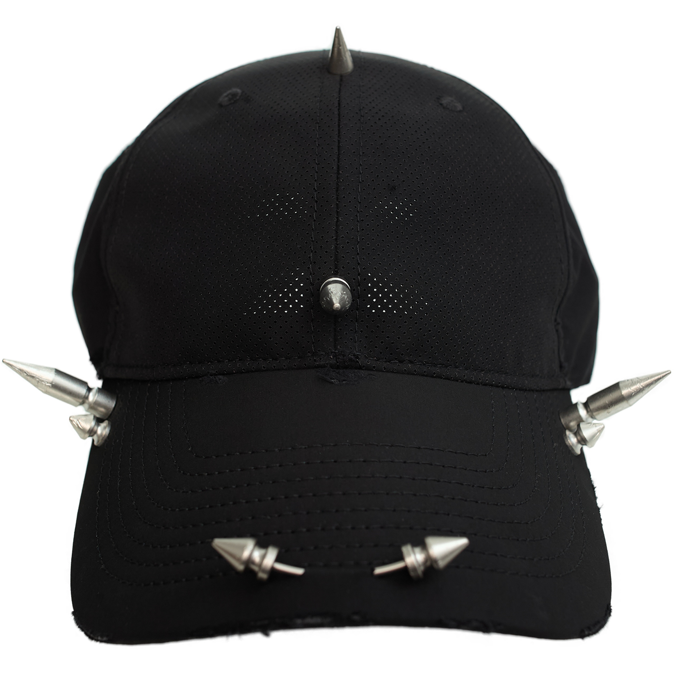 BLACK CAP WITH SPIKES - 2