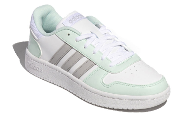 (WMNS) adidas neo Hoops 2.0 'White Gray Green' FW5856 - 2