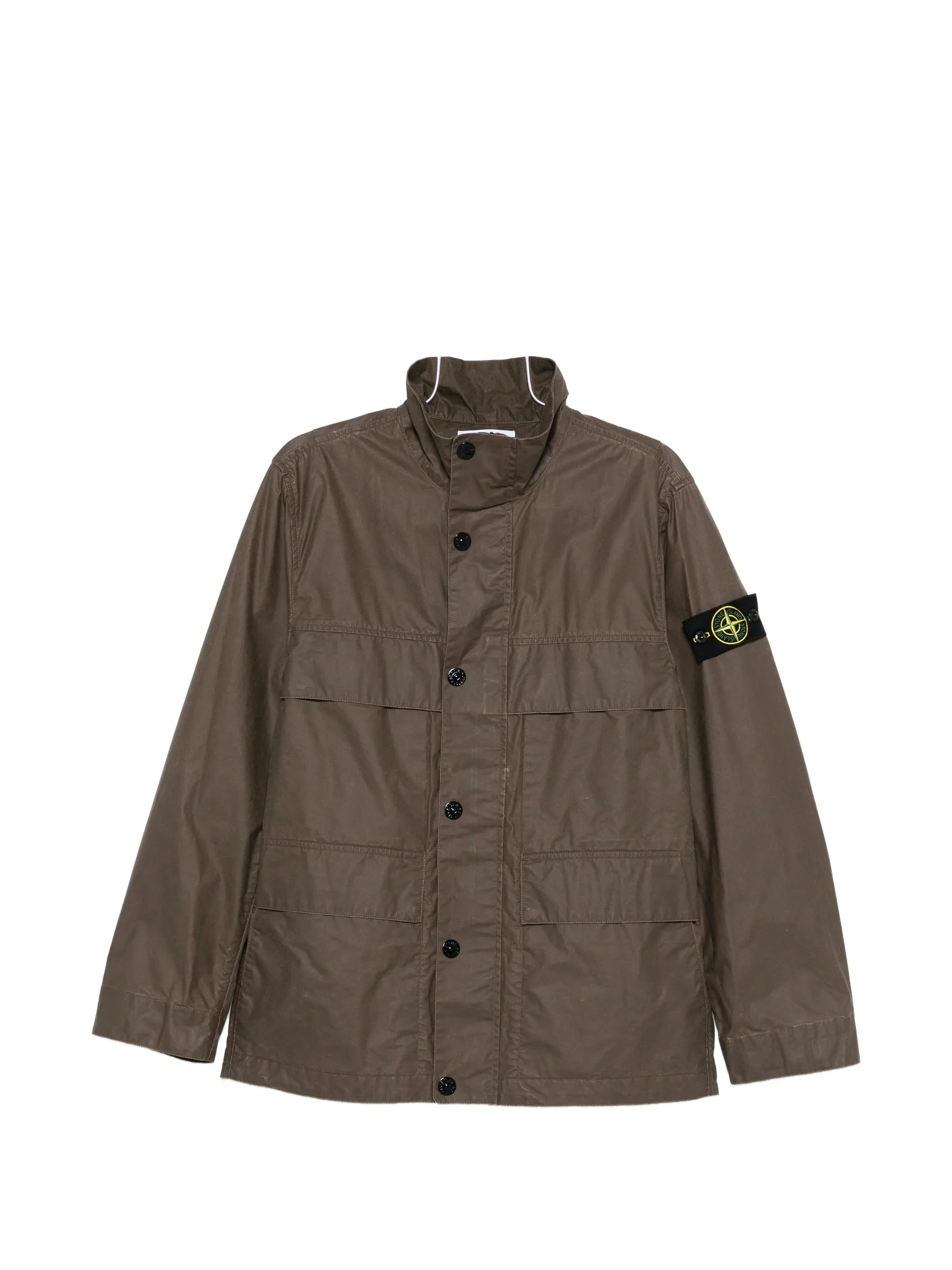 Stone Island Waxed Shirt Jacket - 1