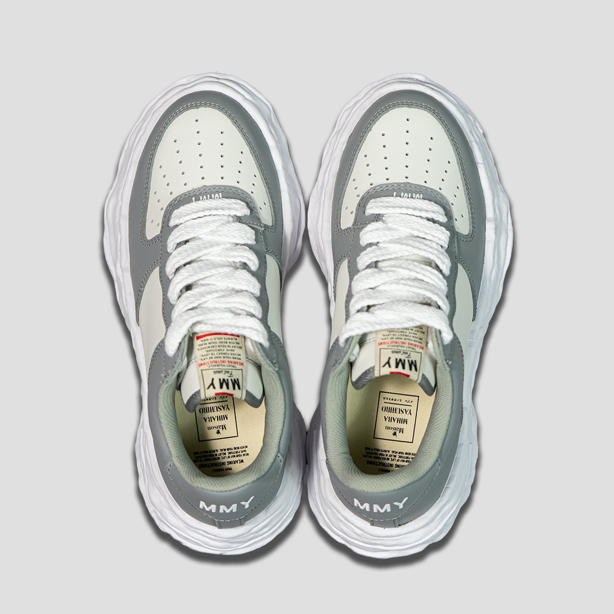 WAYNE OG SOLE LOW-TOP LEATHER SNEAKERS - 3
