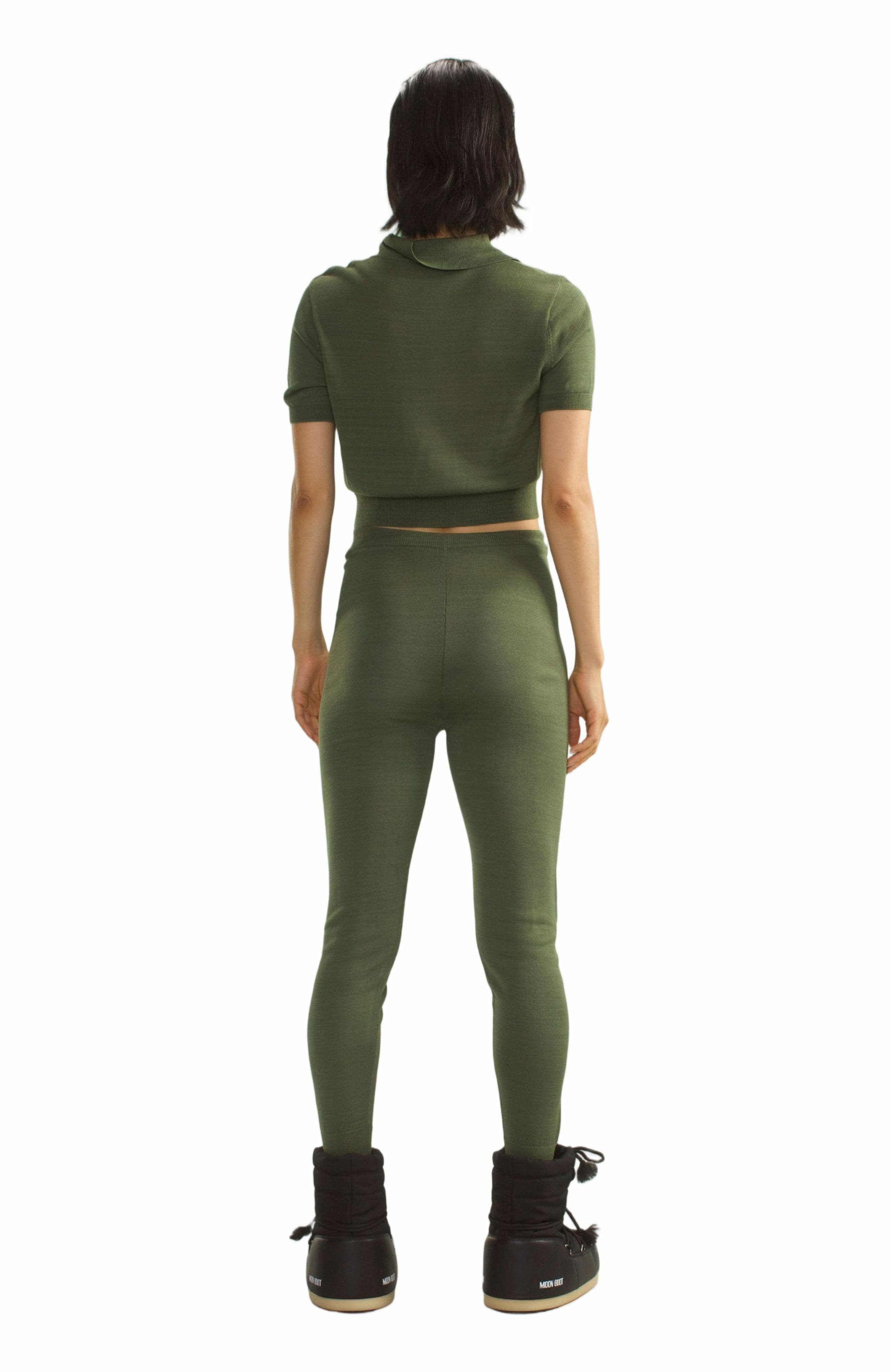 Cynthia Rowley Aspen Knit Polo in Dark Green at Nordstrom - 3