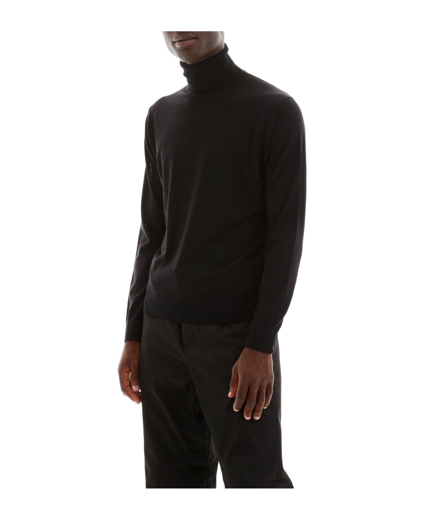 Turtleneck Knitted Pullover - 4