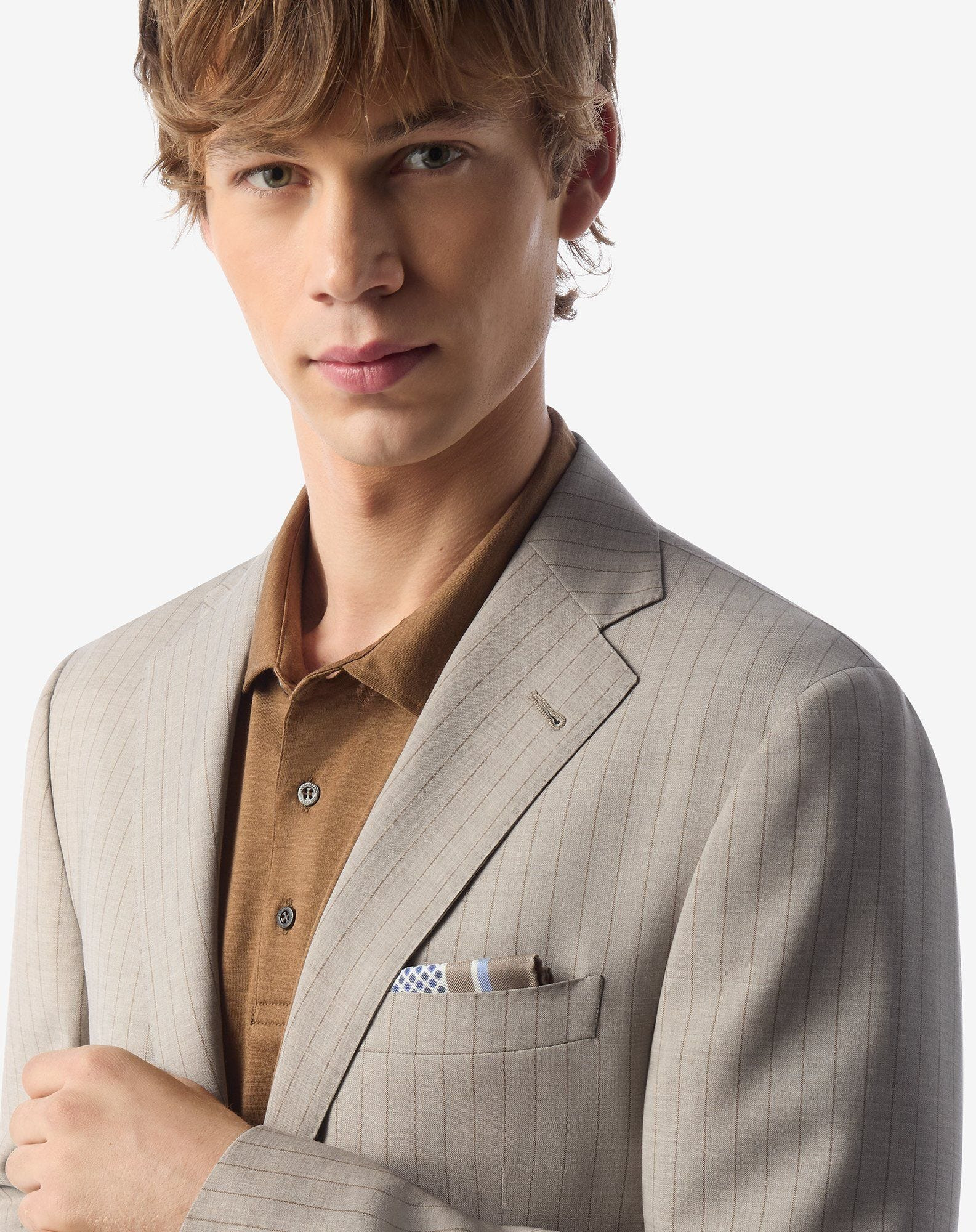 Beige pure wool suit - 5