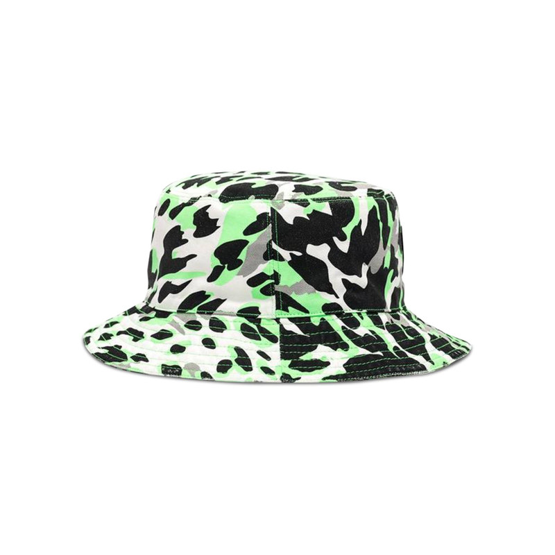 We11done 레오파드 버킷 모자 'Neon Green 이름 * - 1