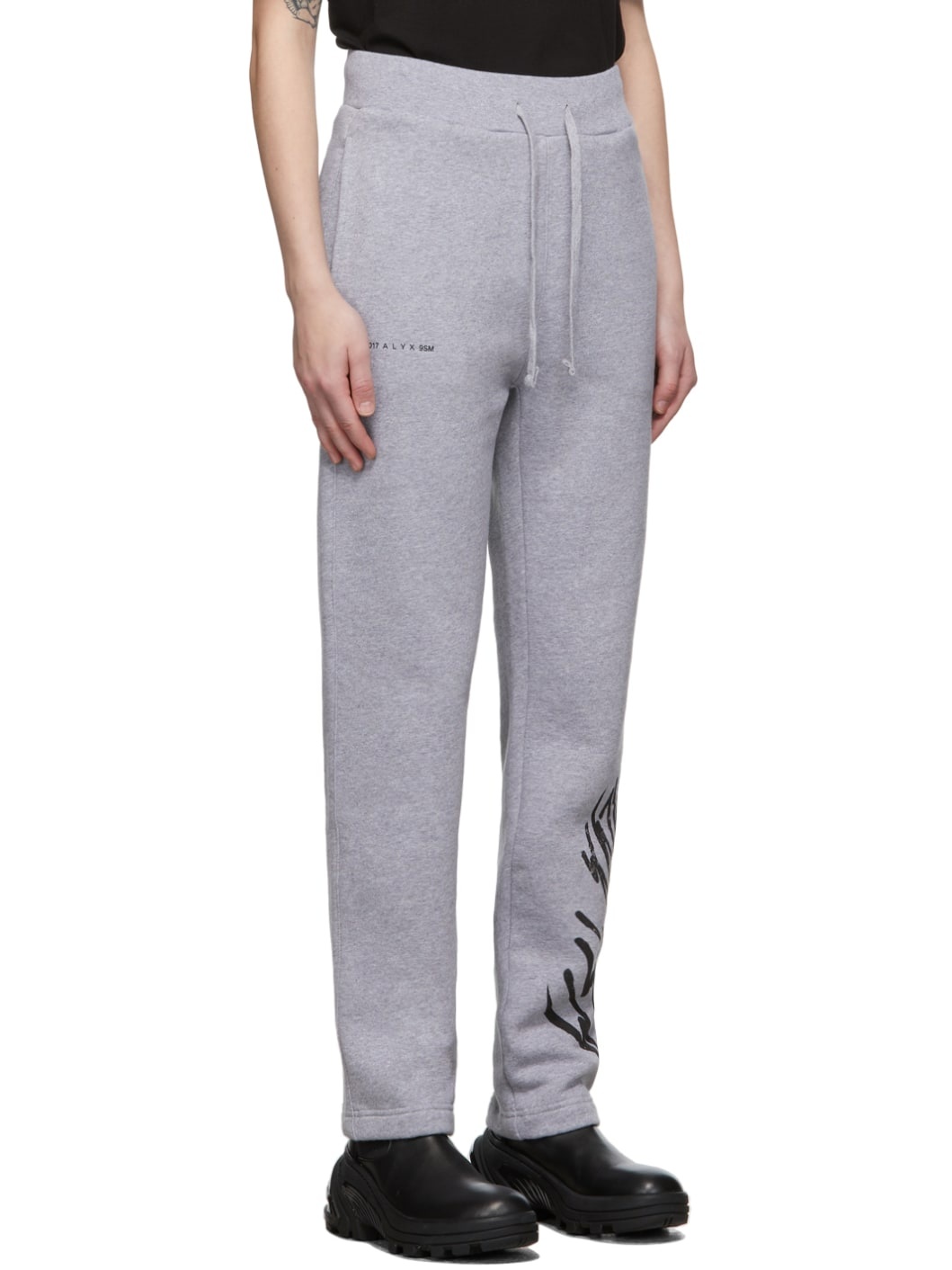 Grey Script Lounge Pants - 2
