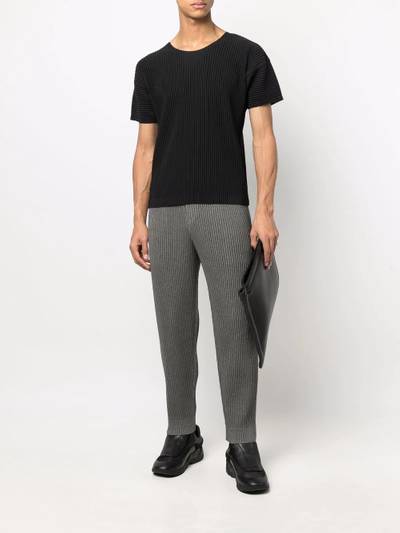 ISSEY MIYAKE full-pleat crewneck T-shirt outlook