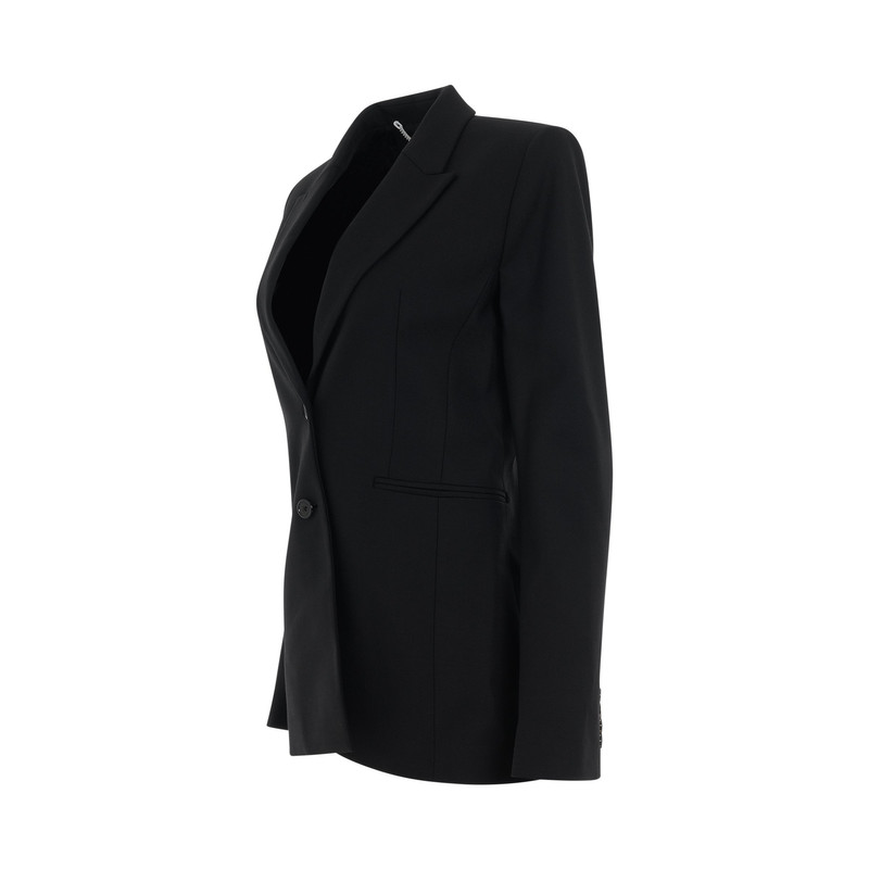 Off-White Corporate Single Breasted Jacket in Black/White outlook
