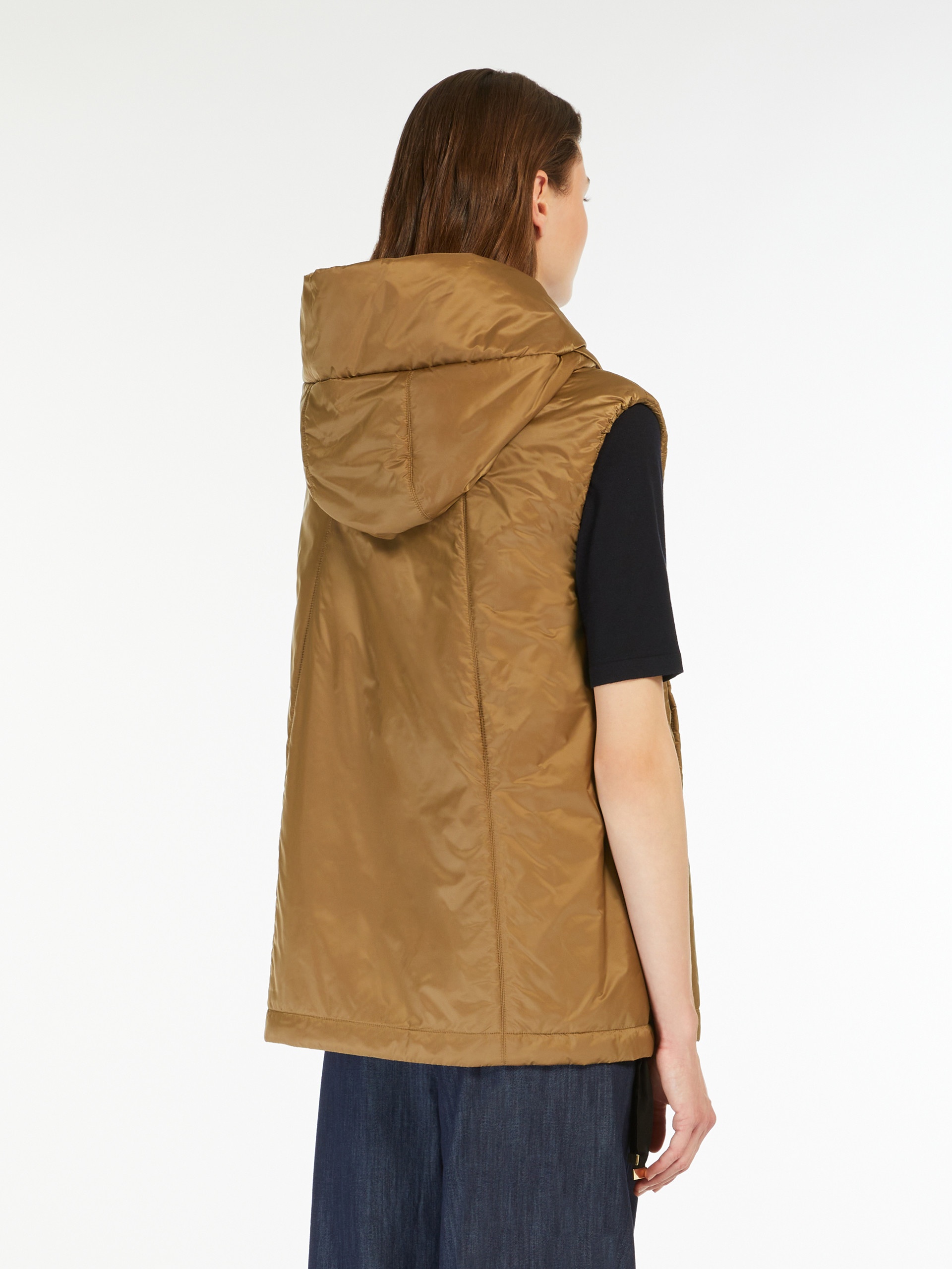 GREENGO Water-repellent canvas hooded gilet - 4