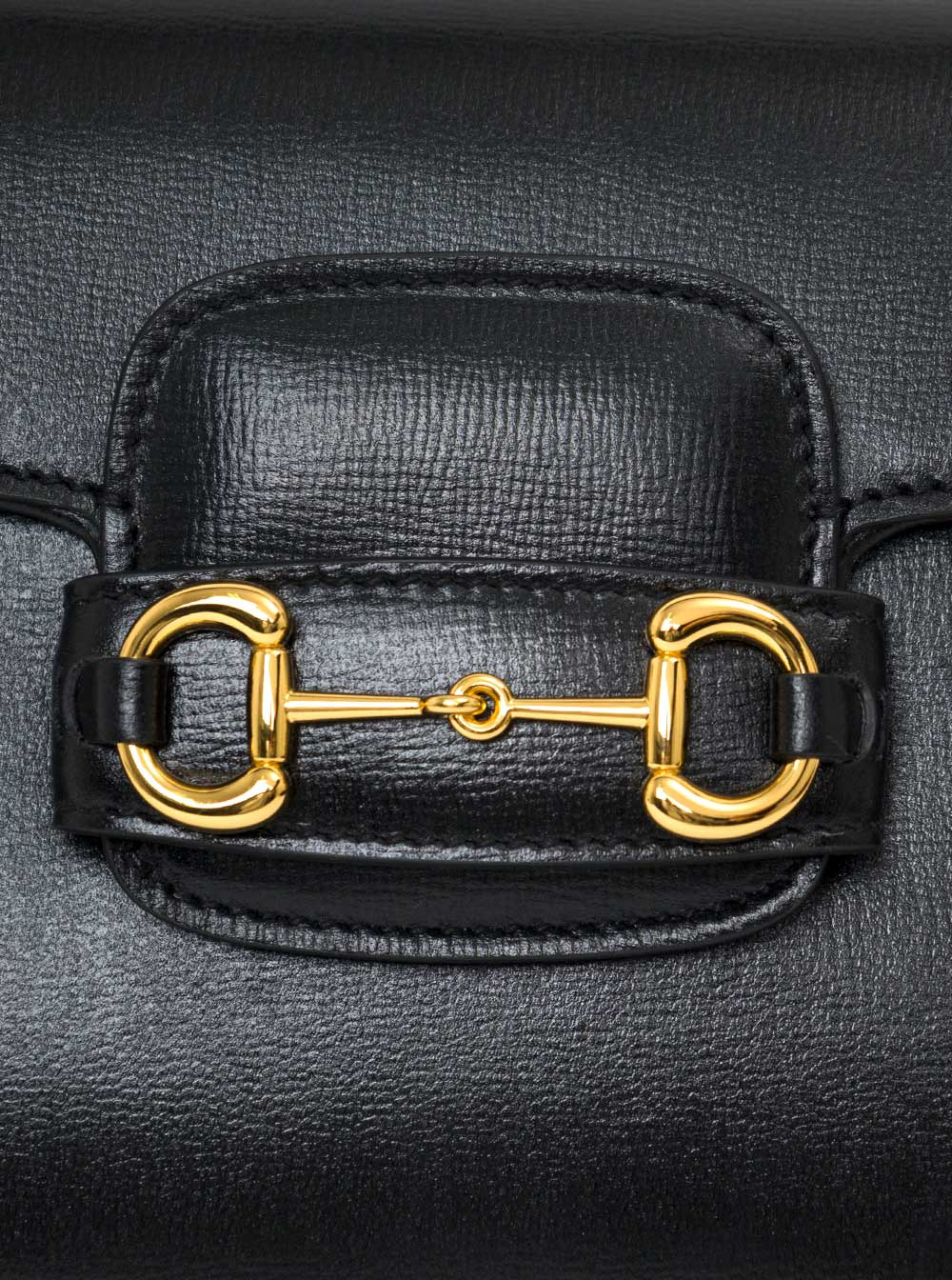 Gucci Women Gucci Woman's Horsebit 1955  Black Leather Crossbody Bag - 4