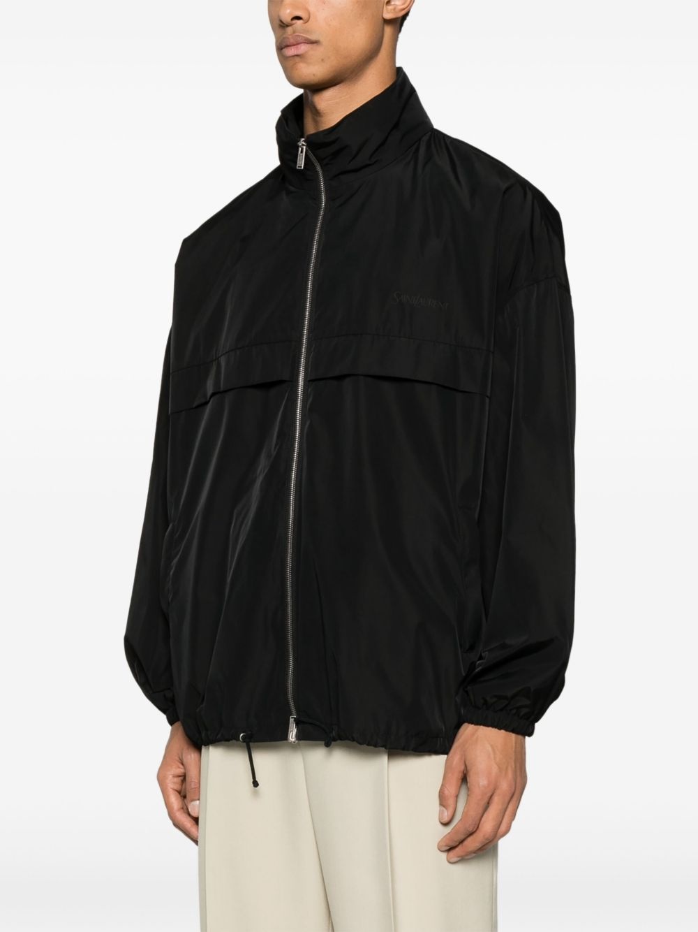 logo-print jacket - 3