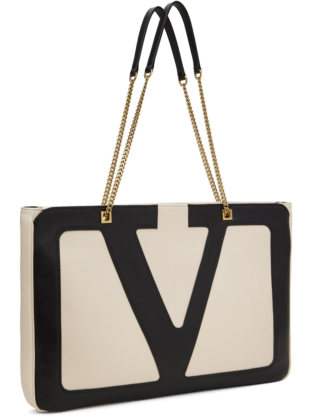 Off-White & Black Viva Superstar Nappa Leather Tote - 2