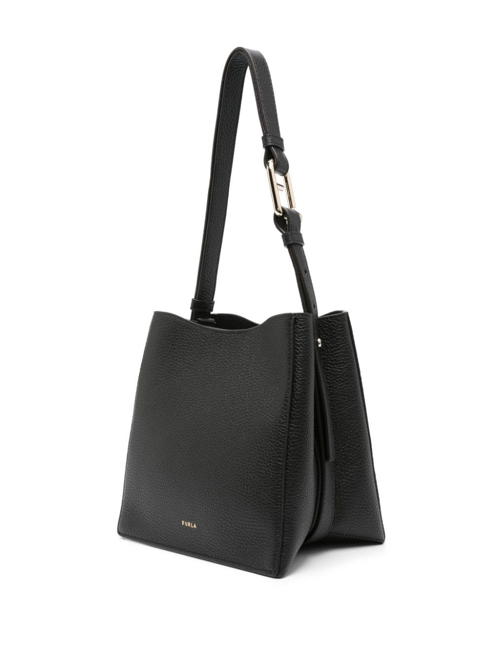 mini Nuvola leather bucket bag - 3