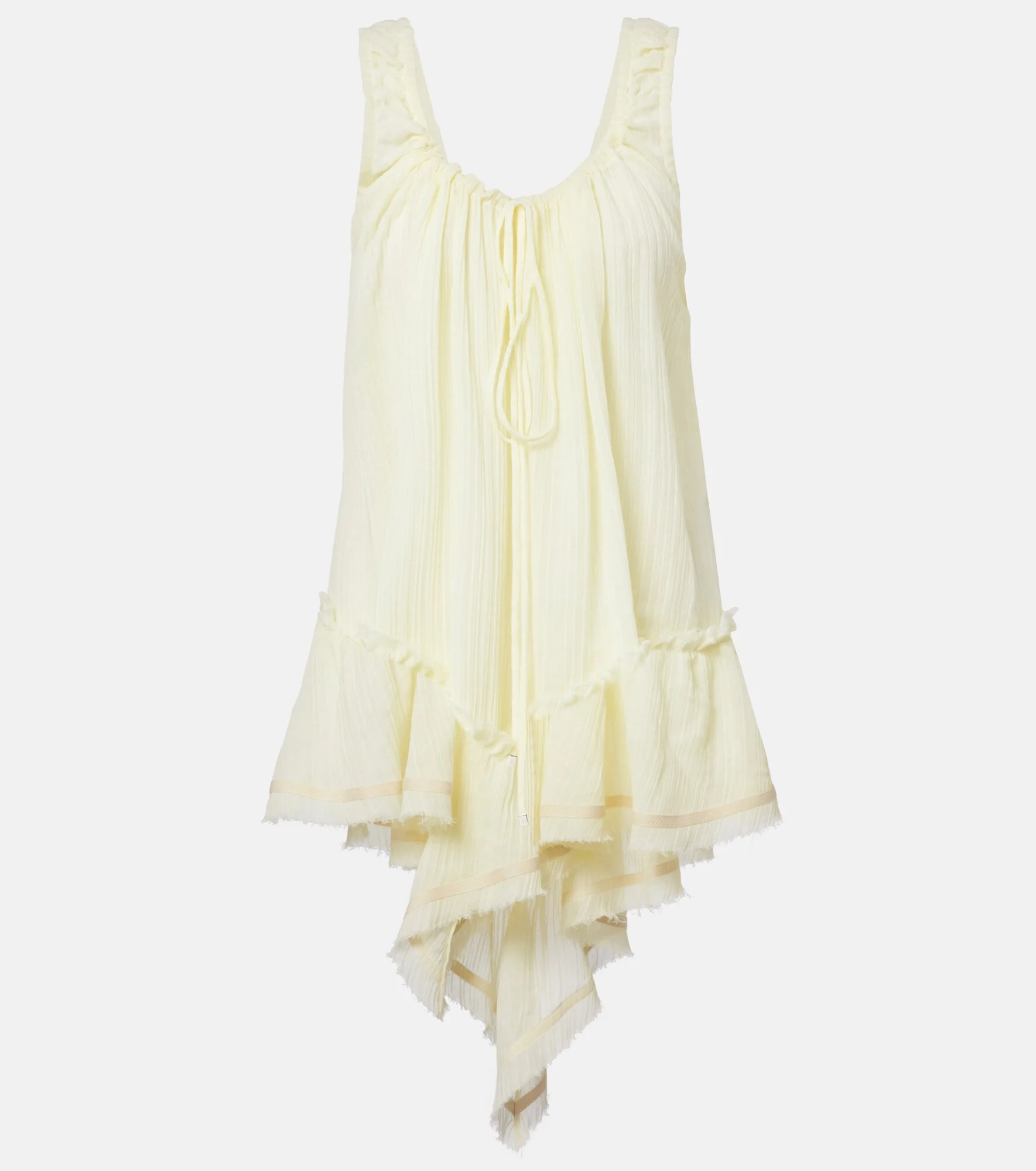 Ruffled cotton minidress - 1