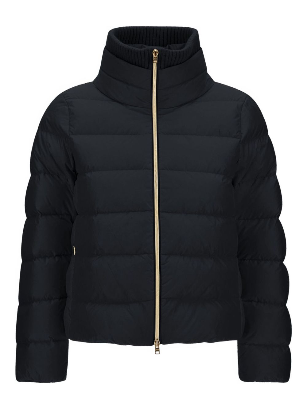 quilted high-neck jacket - 1
