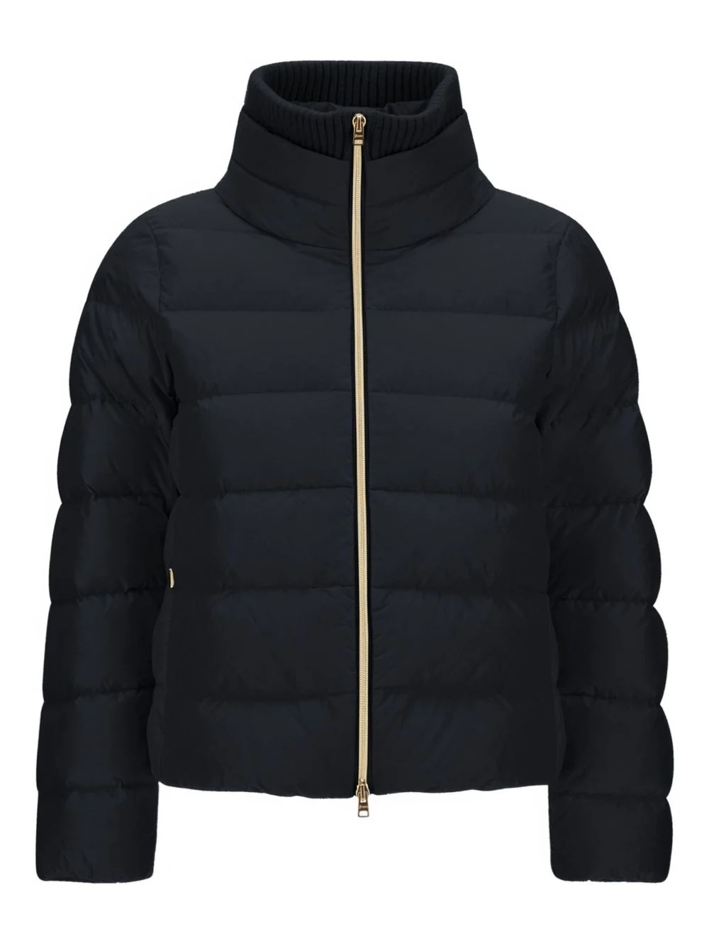 quilted high-neck jacket - 1