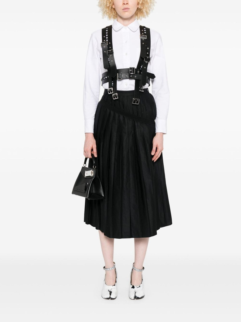 Noir Kei Ninomiya faux-leather harness vest outlook
