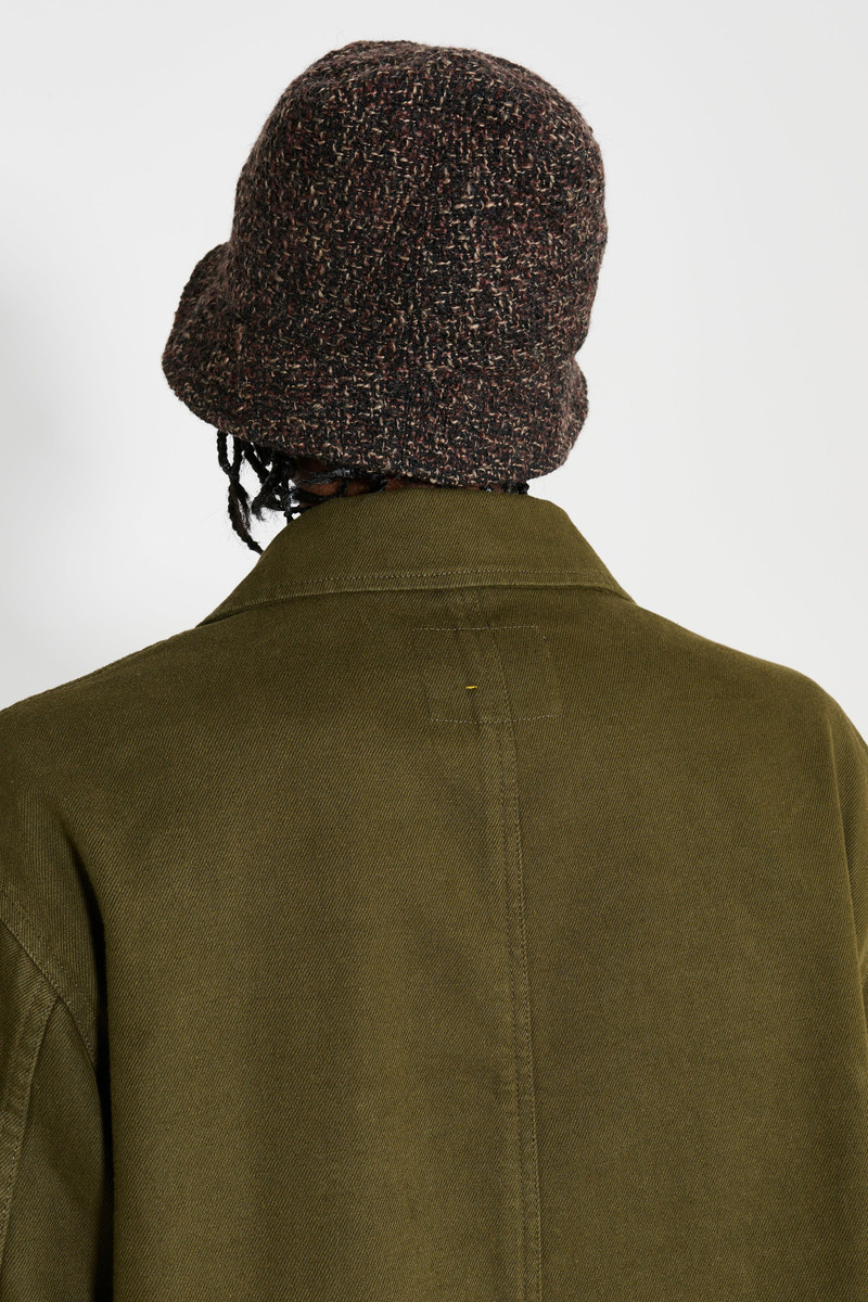 MARGARET HOWELL MHL FLAP POCKET BLAZER COTTON WOOL DRILL MOSS 6