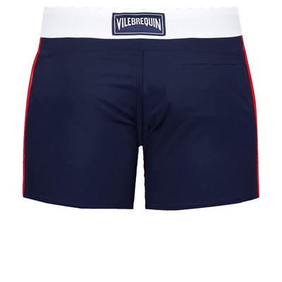 Vilebrequin Men Flat Belt Stretch Swim Trunks Tricolor outlook