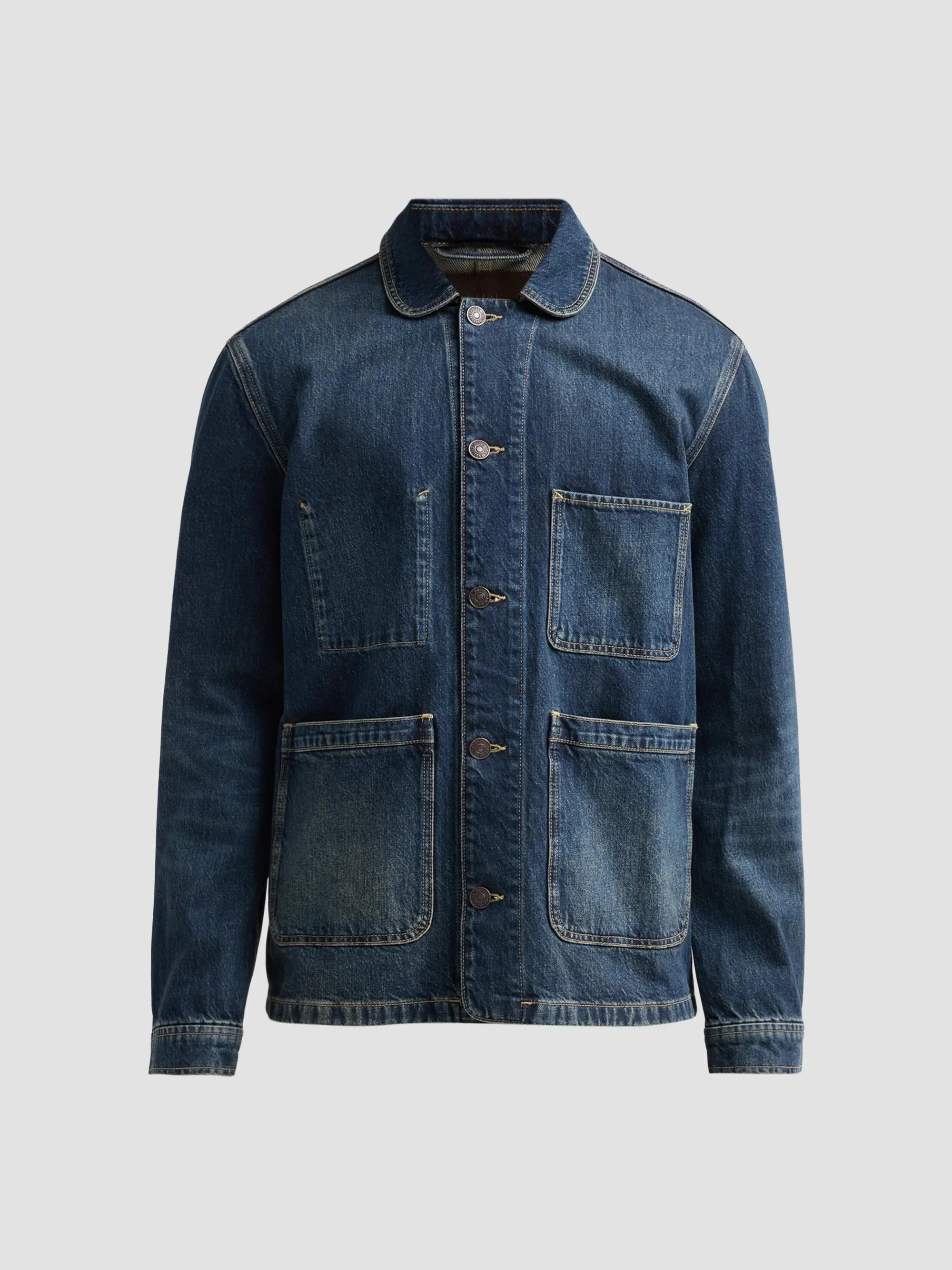 Men's Trevino Cotton Denim Chore Jacket - Deshler - 1