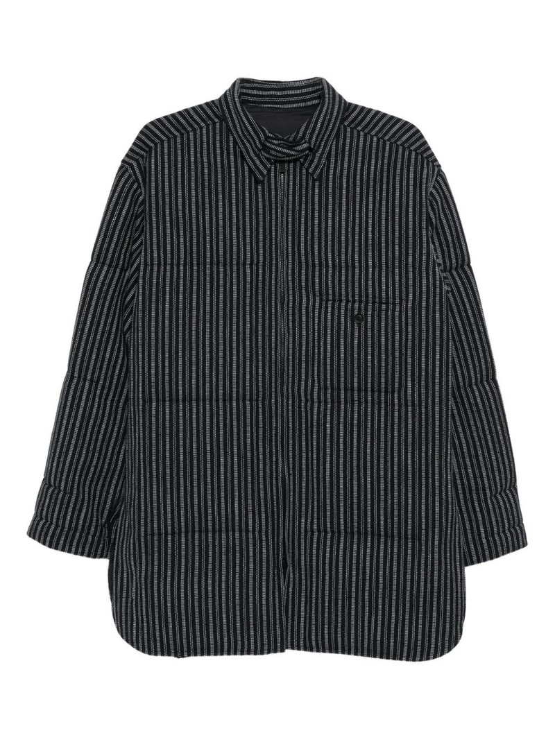 stripe-printed coat 1