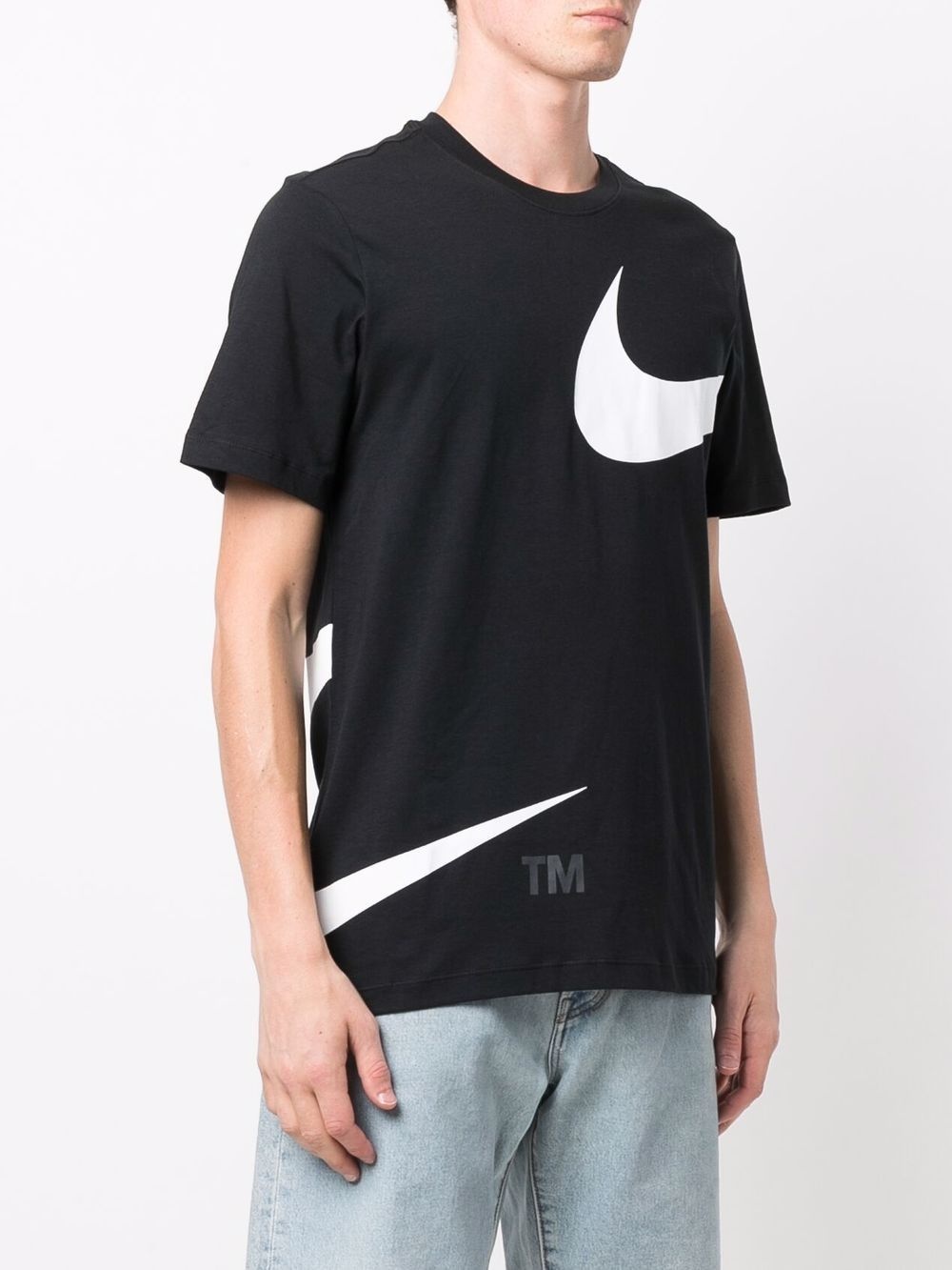 Swoosh-print short-sleeved T-shirt - 3